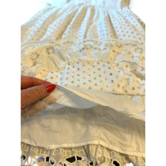 Forever That Girl White Eyelet Dress - Size S - Picture 12 of 15